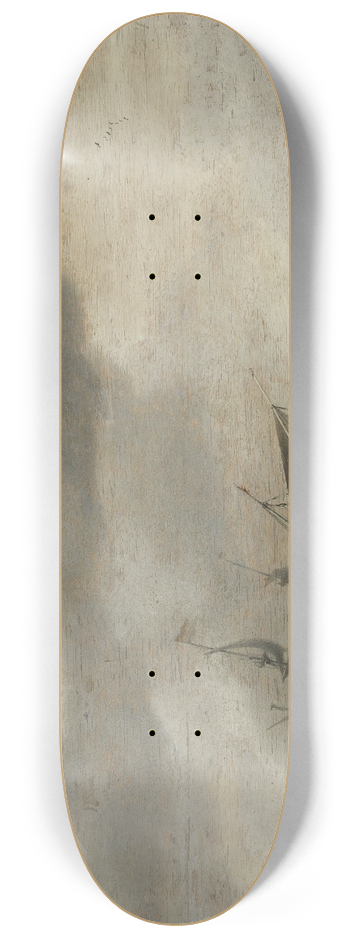 Hendrick van Anthonissen - Ships on the sea 8.25 inch art skate deck