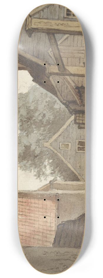 Hendrik Abraham Klinkhamer - Straat bij de Manege 8.25 inch art skate deck