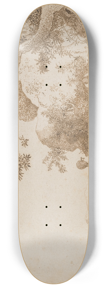 Hendrik Cornelisz. Vroom - Mountain Landscape with a Distant View Behind 8.25 inch art skate deck