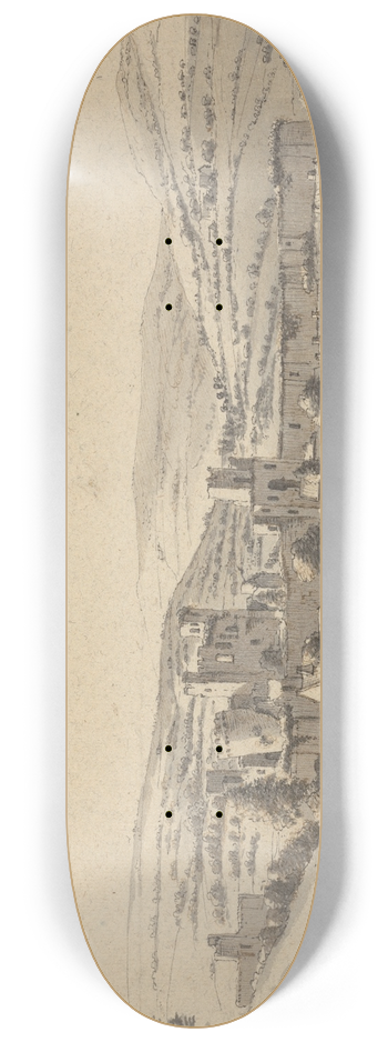 Hendrik Danckerts - Caerphilly Castle 8.25 inch art skate deck