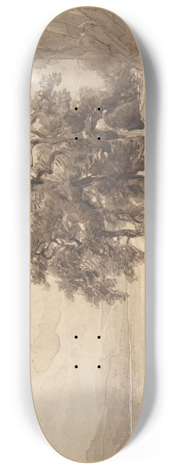 Hendrik Dirk Kruseman van Elten - Landscape 8.25 inch art skate deck