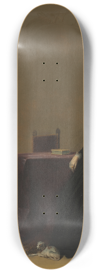 Hendrik Gerritsz Pot - Portrait of a Woman with a Dog 8.25 inch art skate deck