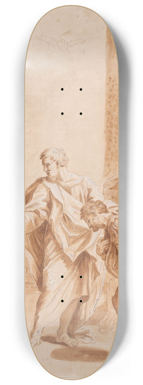 Hendrik Krock - S. Peter dber Centurion Cornelius. (Apostelhist. 1047-48) 8.25 inch art skate deck