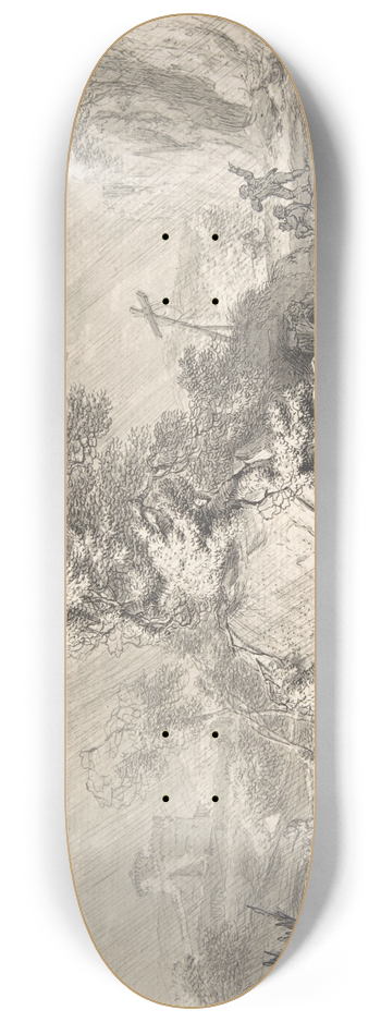 Hendrik Meijer - Stormy Landscape 8.25 inch art skate deck