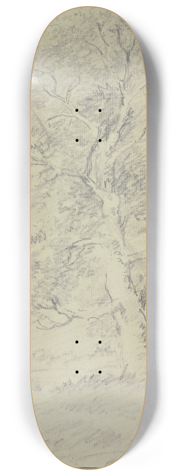 Hendrik Meyer - Unter einem Baum drei Figuren mit Kleinkind 8.25 inch art skate deck