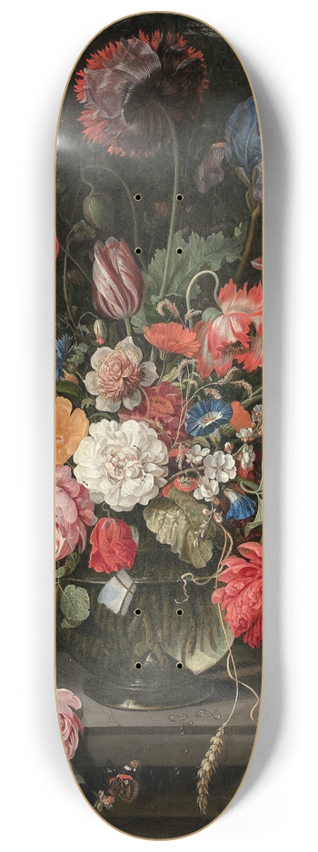 Hendrik Schoock - Vase de fleurs dans une niche 8.25 inch art skate deck
