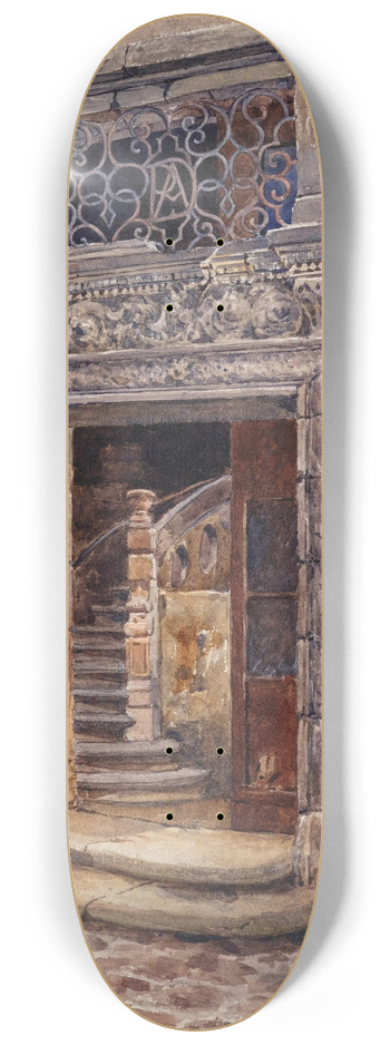 Henri Berthaut - Porte de lescalier principal dune maison sise 27 rue du Jour 8.25 inch art skate deck