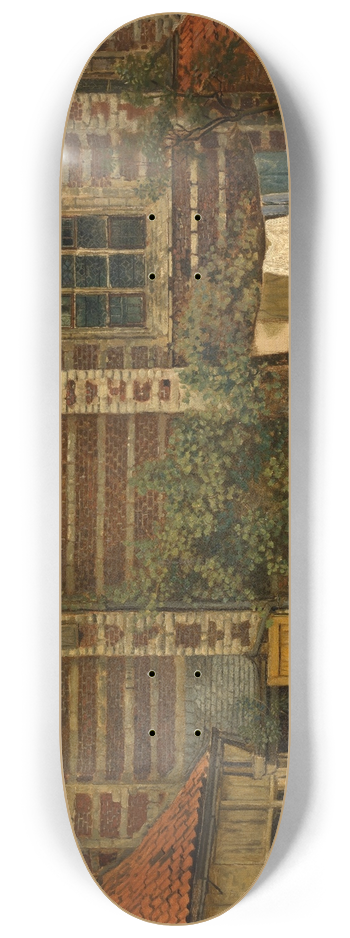 Henri de Braekeleer - The Chapel of Grace in Antwerp 8.25 inch art skate deck