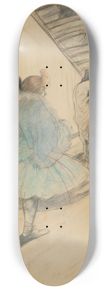 Henri de Toulouse-Lautrec - Au cirque; Entre en piste 8.25 inch art skate deck
