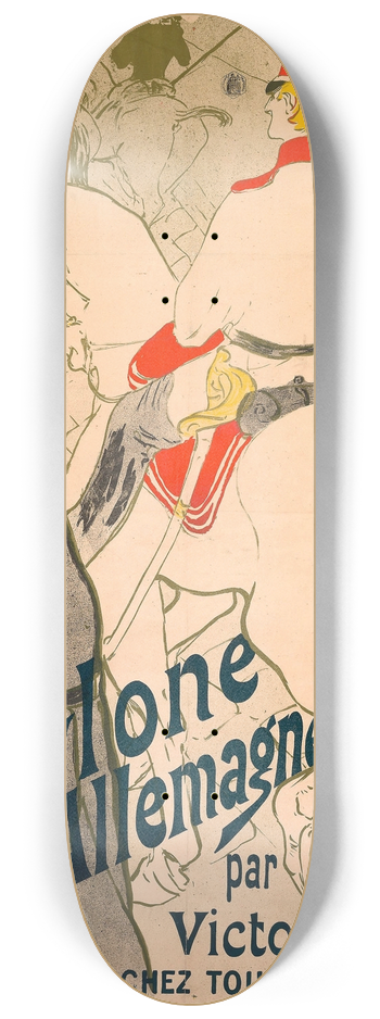 Henri de Toulouse-Lautrec - Babylone dAllemagne 8.25 inch art skate deck
