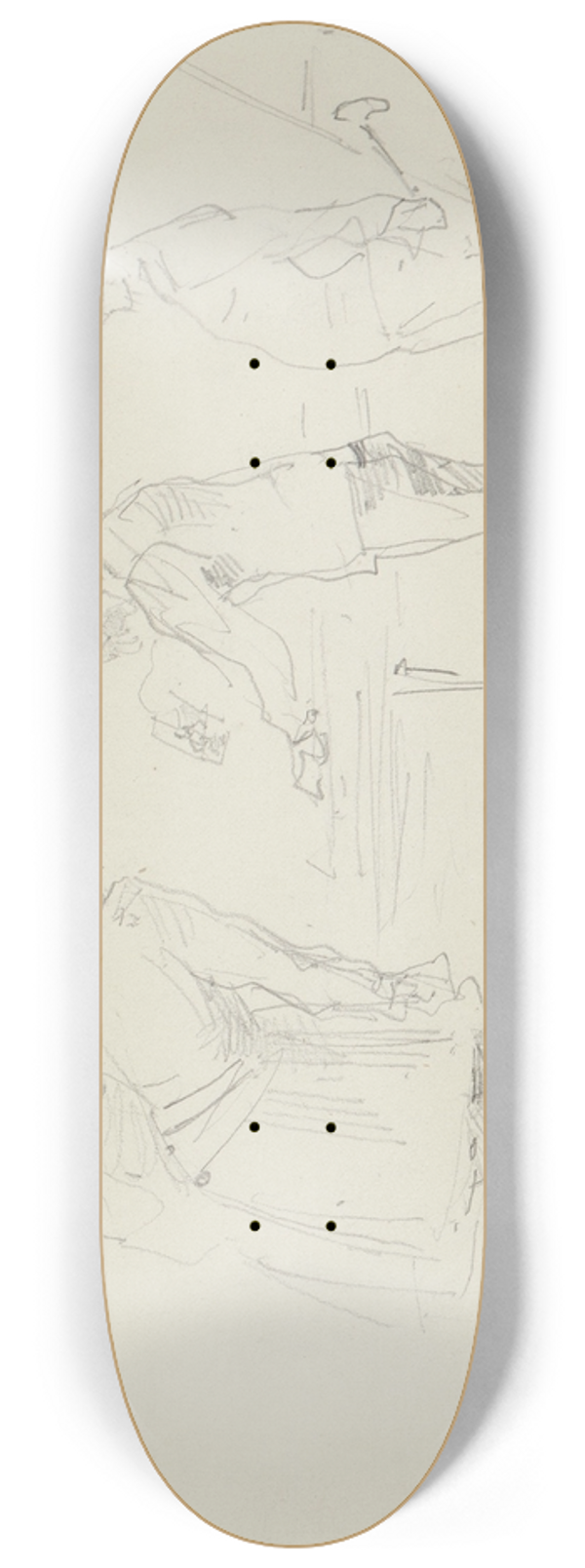 Henri de Toulouse-Lautrec - Chez le photographe 8.25 inch art skate deck