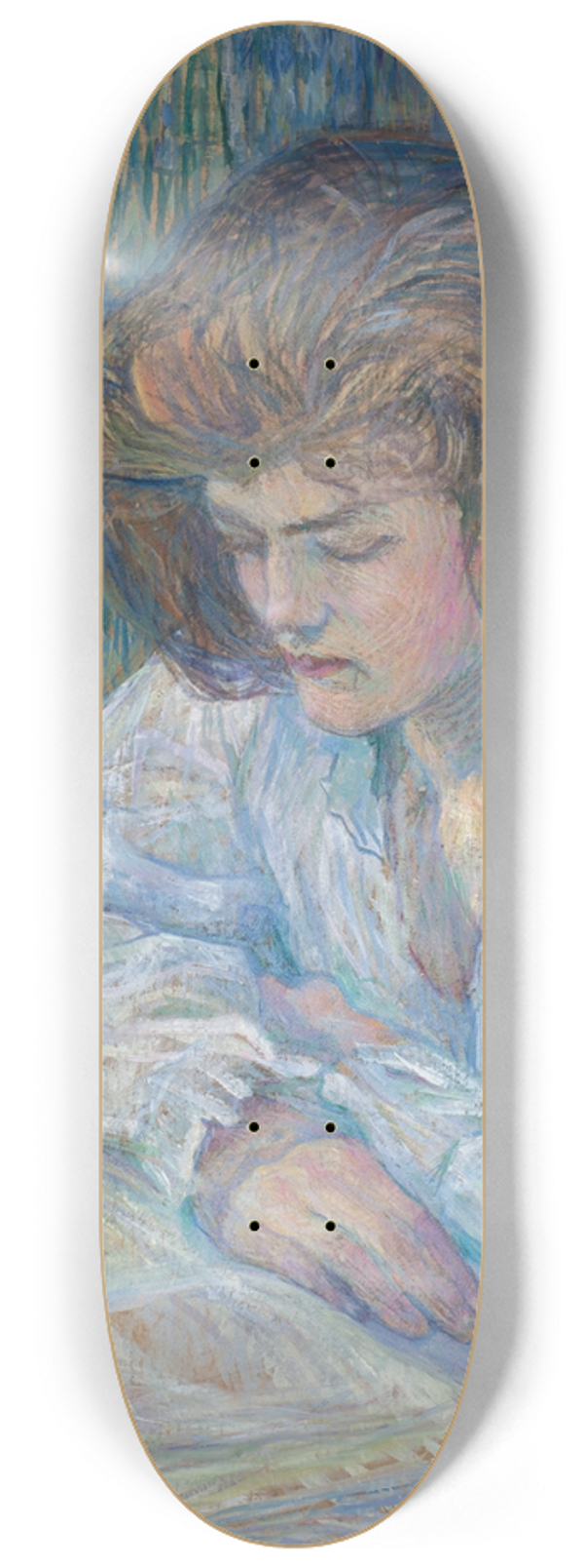 Henri de Toulouse-Lautrec - La Liseuse 8.25 inch art skate deck