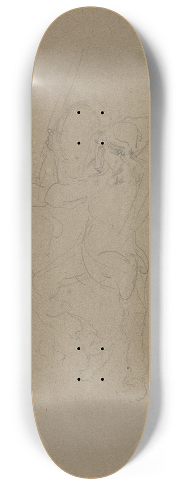 Henri de Toulouse-Lautrec - Ours et dompteur 8.25 inch art skate deck