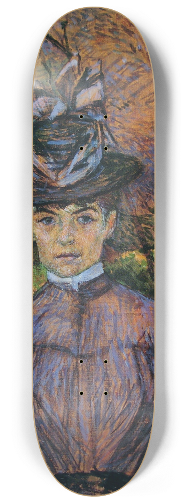 Henri de Toulouse-Lautrec - Portrait de Suzanne Valadon 8.25 inch art skate deck