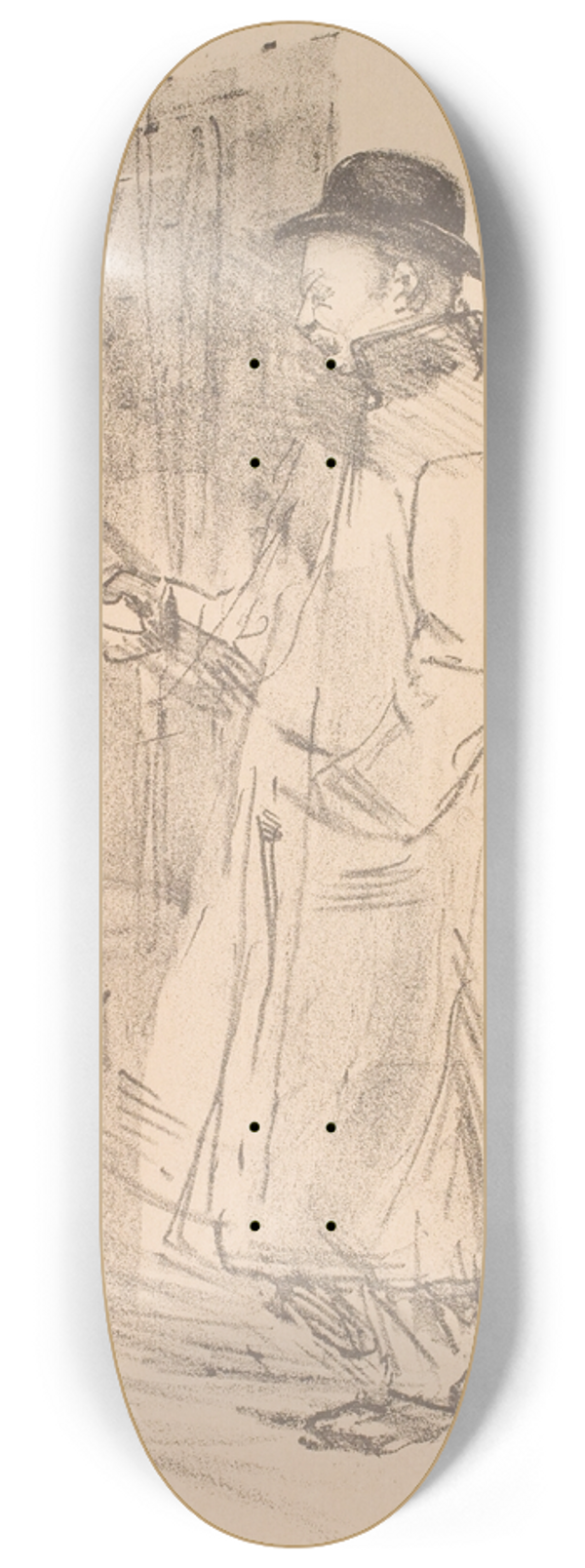 Henri de Toulouse-Lautrec - Programme du Bnfice Gmier 8.25 inch art skate deck