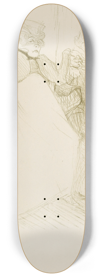 Henri de Toulouse-Lautrec - Rjane et Galipaux, dans Madame Sans-Gne 8.25 inch art skate deck