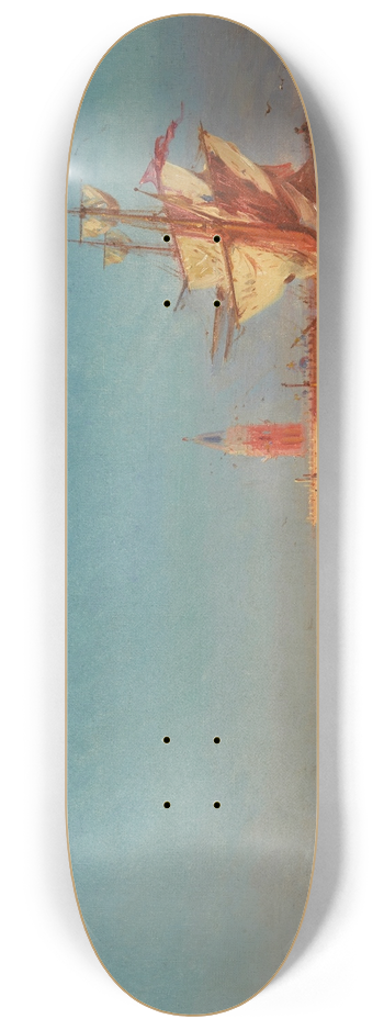 Henri Duvieux - A view of Venice 8.25 inch art skate deck