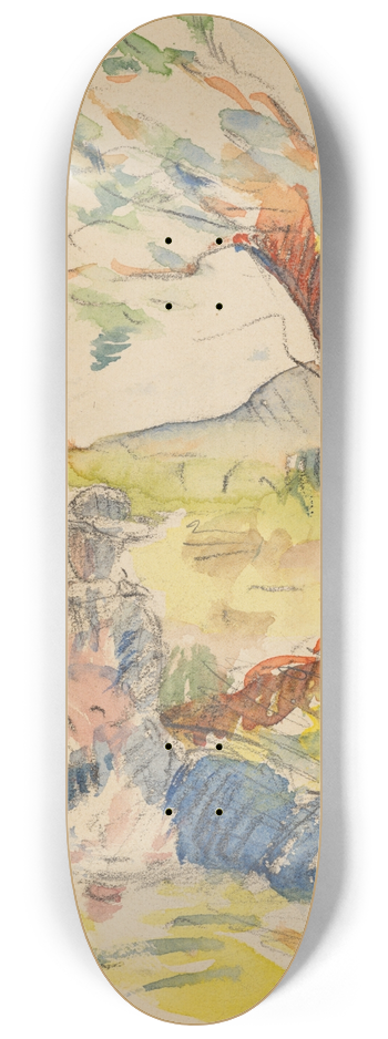 Henri-Edmond Cross - Femme sous un arbre 8.25 inch art skate deck