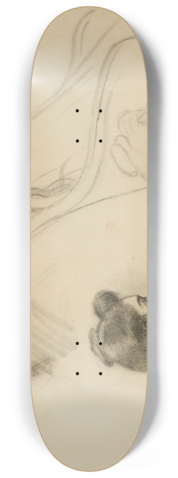 Henri-Edmond Cross - tudes de femme 8.25 inch art skate deck