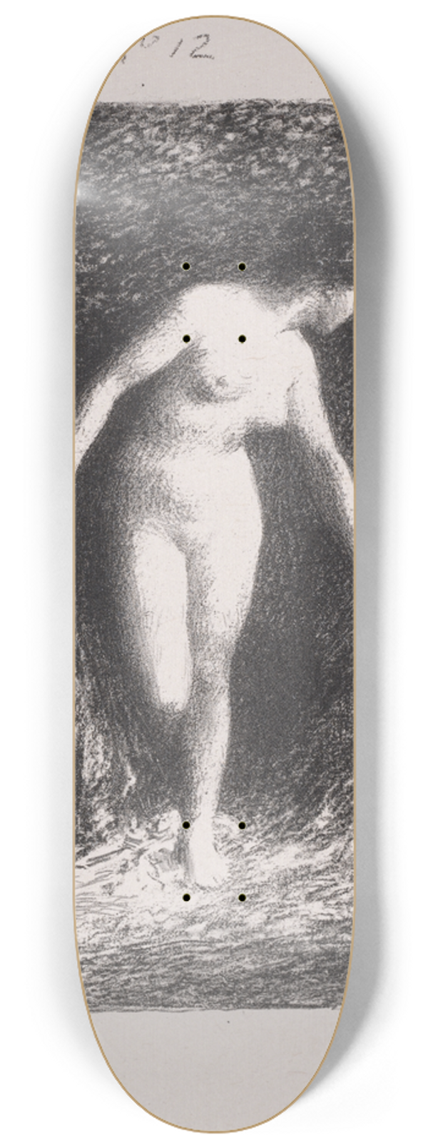 Henri Fantin-Latour - Diane 8.25 inch art skate deck