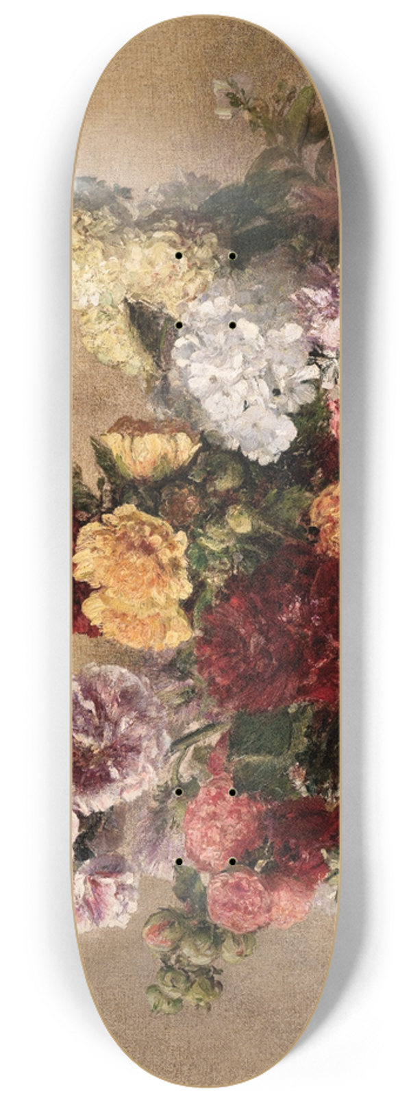 Henri Fantin-Latour - Malvenstrauss 8.25 inch art skate deck
