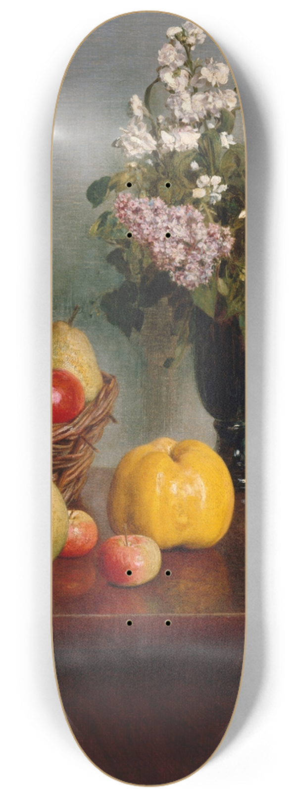 Henri Fantin-Latour - Still Life with Flowers and Fruit 8.25 inch art skate deck