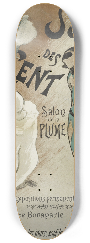 Henri-Gabriel Ibels - Salon Des Cent, Salon De La  Plume 8.25 inch art skate deck