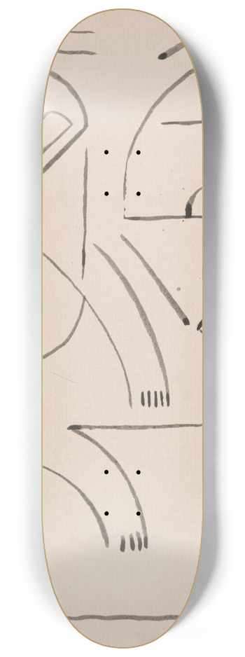 Henri Gaudier-Brzeska - Abstract Figure Composition 8.25 inch art skate deck