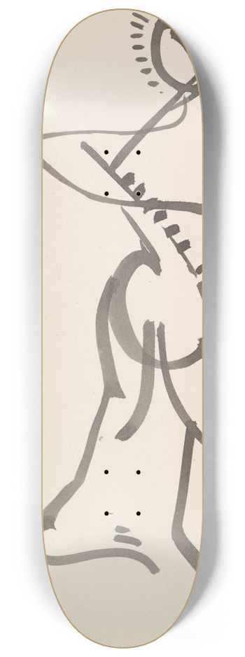 Henri Gaudier-Brzeska - Dancing Figure 8.25 inch art skate deck