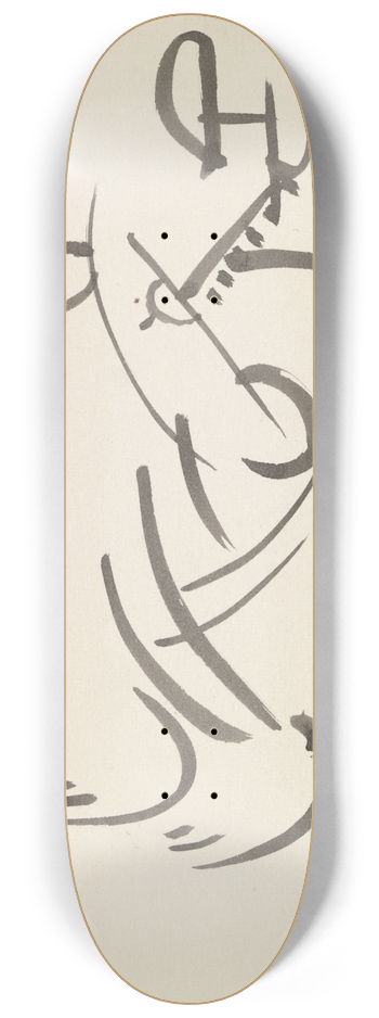 Henri Gaudier-Brzeska - Figure Study 8.25 inch art skate deck