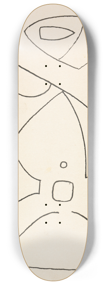 Henri Gaudier-Brzeska - Figure Study for a Relief Design 8.25 inch art skate deck
