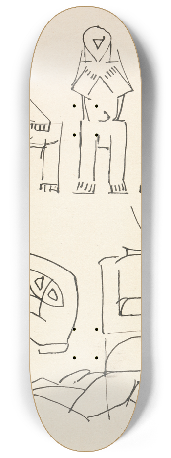 Henri Gaudier-Brzeska - Five Figure Studies 8.25 inch art skate deck