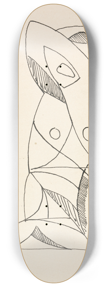 Henri Gaudier-Brzeska - Kneeling Female Figure 8.25 inch art skate deck