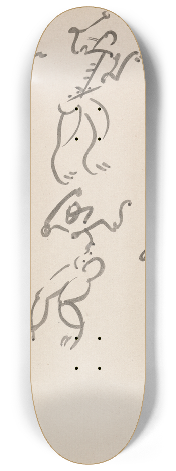 Henri Gaudier-Brzeska - Seven Dancing Figures, in Three Registers 8.25 inch art skate deck