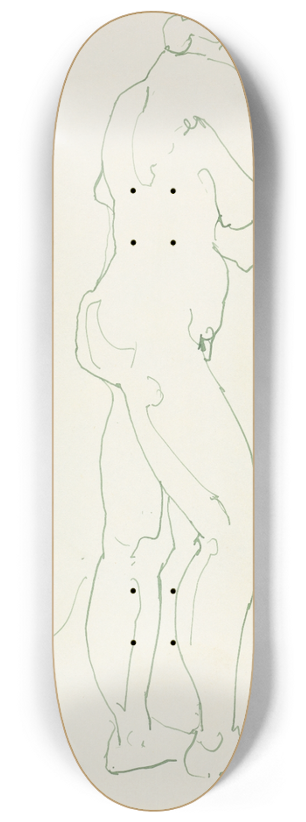 Henri Gaudier-Brzeska - Standing Female Figure 3 8.25 inch art skate deck