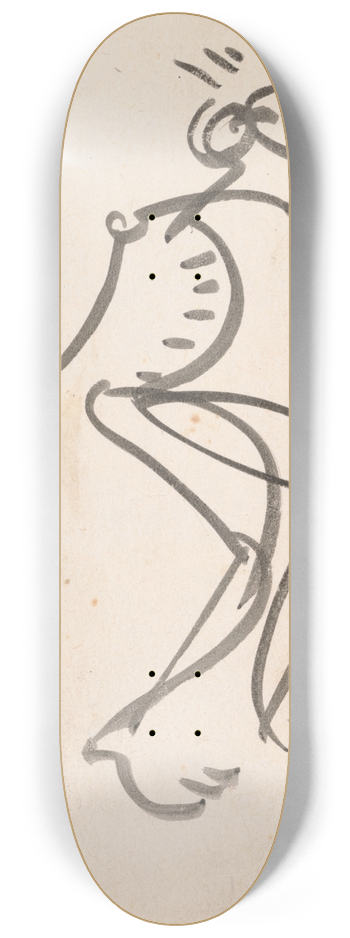 Henri Gaudier-Brzeska - Study for a Sculpture 8.25 inch art skate deck