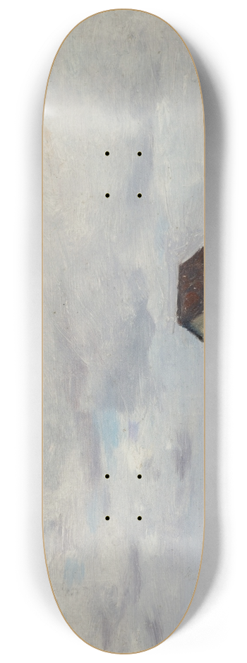 Henri Gervex - The Beach at Trouville 8.25 inch art skate deck