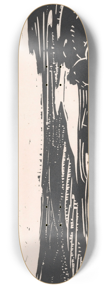 Henri Jonas - Landschap met meanderende rivier 8.25 inch art skate deck
