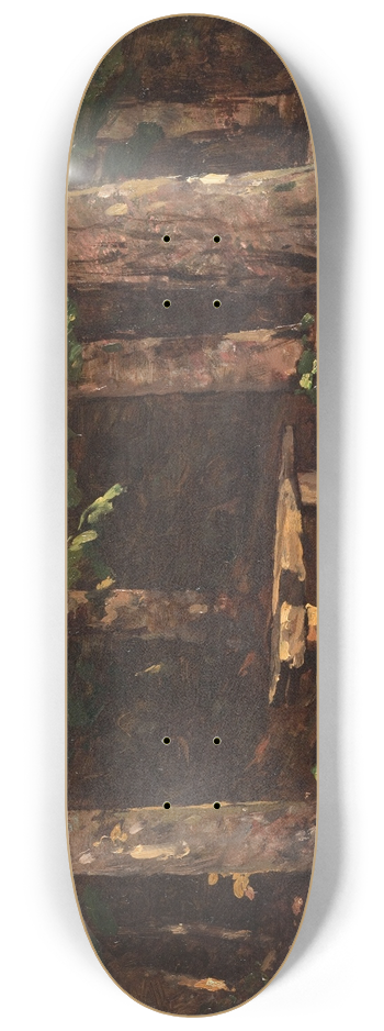 Henri-Joseph Harpignies - Le banc 8.25 inch art skate deck