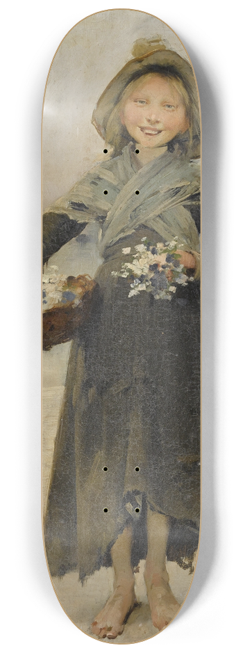 Henri-Jules-Jean Geoffroy - Blossoms 8.25 inch art skate deck