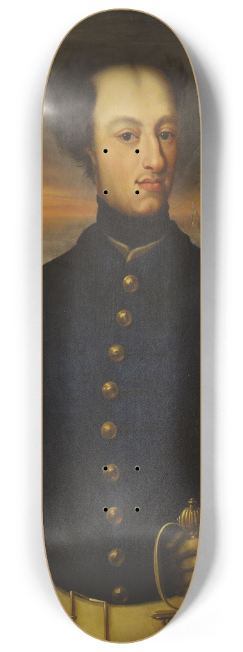 Henrik August Ankarcrona - Karl XII, 1682-1718 8.25 inch art skate deck