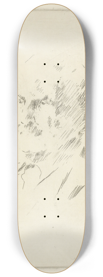 Henrik Lund - Mannsportrett 6 8.25 inch art skate deck