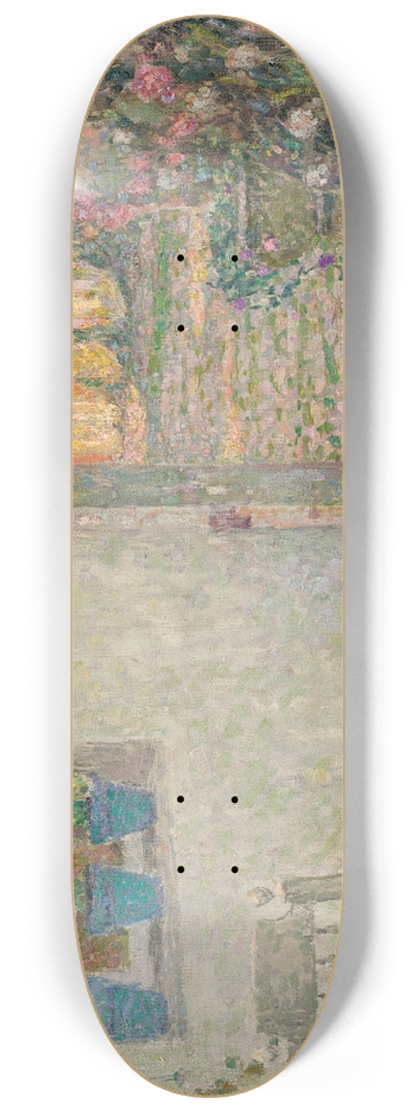 Henri Le Sidaner - Le seuil fleuri 8.25 inch art skate deck
