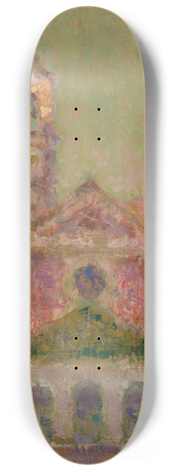 Henri Le Sidaner - Lglise, Lago Maggiore 8.25 inch art skate deck