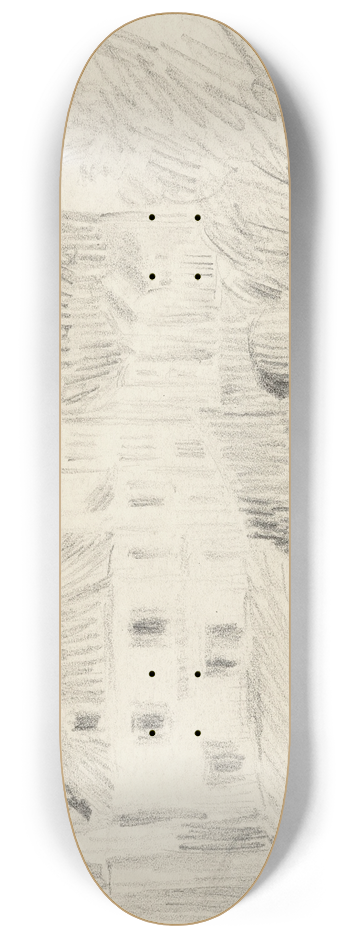 Henri Le Sidaner - Rue a Pont Aven 8.25 inch art skate deck