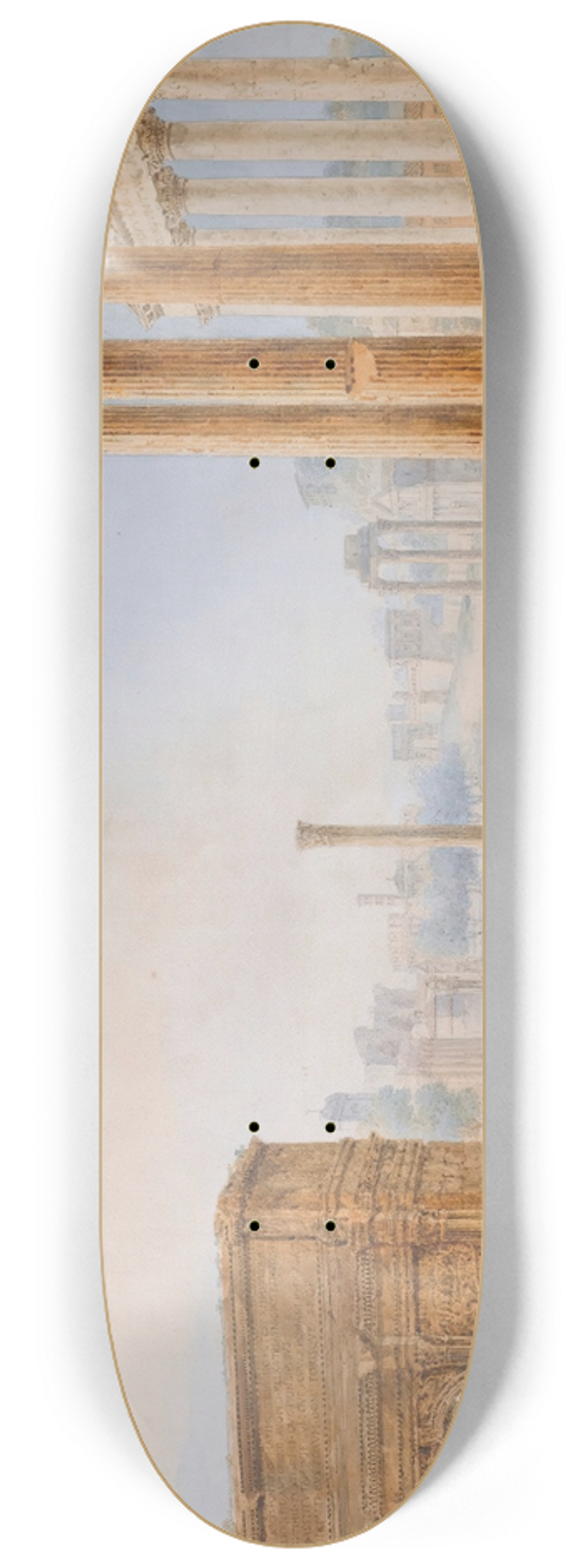 Henri Lvque - View Of The Forum With The Arch Of Septimus Severus 8.25 inch art skate deck