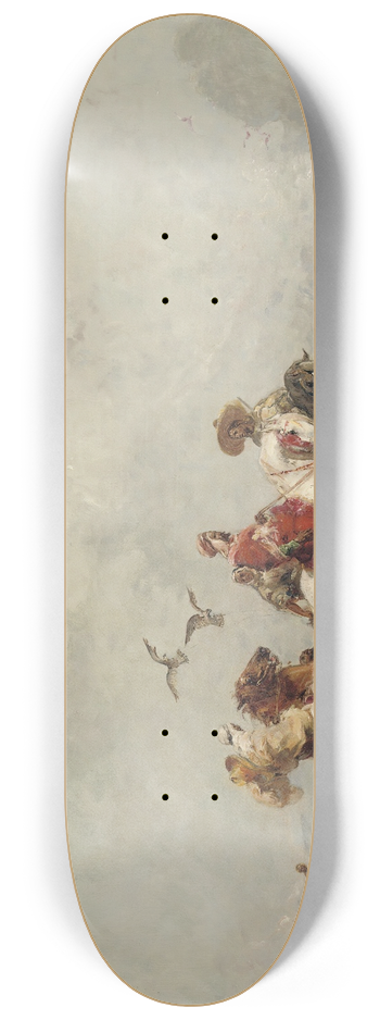 Henri milien Rousseau - Hunting In The Marshlands 8.25 inch art skate deck