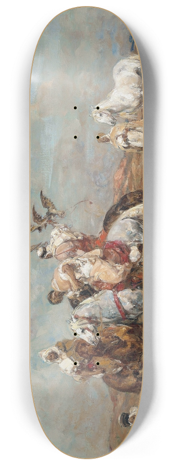 Henri milien Rousseau - La chasse au faucon 8.25 inch art skate deck