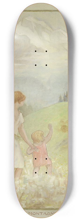 Henri Nozais - La montagne 8.25 inch art skate deck