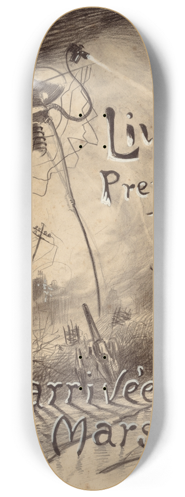 Henrique Alvim Corra - Livre Premier; Larrive des Martiens 8.25 inch art skate deck